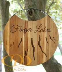 Engraved Finger Lakes Cheese Board